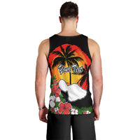 Custom Hawaii Maui Island Men Tank Top Maui Map With Tropical Forest Vintage Style LT03 - Polynesian Pride