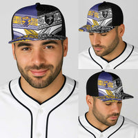 Niue and Aotearoa Rugby Baseball Net Cap Hiapo with Maori Moko Tribal Heritage Tattoos LT03 - Polynesian Pride