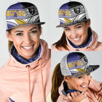Niue and Aotearoa Rugby Mesh Trucker Cap Hiapo with Maori Moko Tribal Heritage Tattoos LT03 - Polynesian Pride