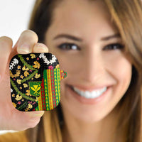 Hawaiian Tropical Plants Lei AirPods Case Kanaka Maoli Tribal with Palaka Motifs - Polynesian Pride