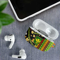 Hawaiian Tropical Plants Lei AirPods Case Kanaka Maoli Tribal with Palaka Motifs - Polynesian Pride
