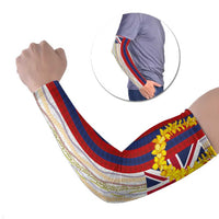 Hawaiian Tropical Plants Lei Arm Sleeves National Flag Style - Polynesian Pride