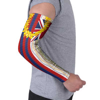 Hawaiian Tropical Plants Lei Arm Sleeves National Flag Style - Polynesian Pride