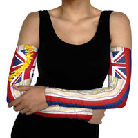 Hawaiian Tropical Plants Lei Arm Sleeves National Flag Style - Polynesian Pride