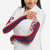 Hawaiian Tropical Plants Lei Arm Sleeves National Flag Style - Polynesian Pride