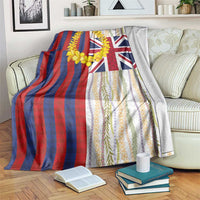 Hawaiian Tropical Plants Lei Blanket National Flag Style - Polynesian Pride
