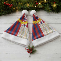 Hawaiian Tropical Plants Lei Christmas Santa Hat National Flag Style - Polynesian Pride