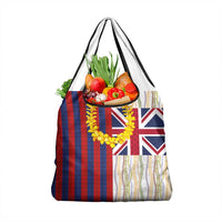 Hawaiian Tropical Plants Lei Grocery Bag National Flag Style - Polynesian Pride