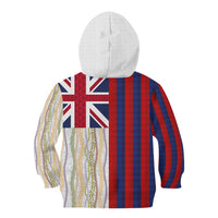 Hawaiian Tropical Plants Lei Kid Hoodie National Flag Style - Polynesian Pride