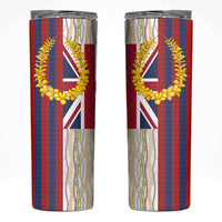 Hawaiian Tropical Plants Lei Skinny Tumbler National Flag Style - Polynesian Pride