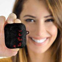 Hawaiian Kakau Art AirPods Case Taro Leaves with Ohia Lehua and Pakala Pattern - Polynesian Pride