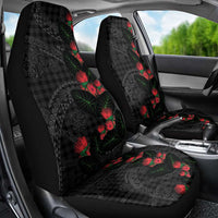 Hawaiian Kakau Art Car Seat Cover Taro Leaves with Ohia Lehua and Pakala Pattern - Polynesian Pride