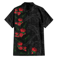 Hawaiian Kakau Art Family Matching Summer Maxi Dress and Hawaiian Shirt Taro Leaves with Ohia Lehua and Pakala Pattern - Polynesian Pride