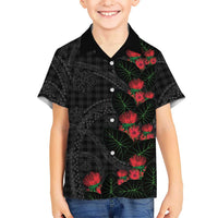 Hawaiian Kakau Art Family Matching Summer Maxi Dress and Hawaiian Shirt Taro Leaves with Ohia Lehua and Pakala Pattern - Polynesian Pride