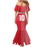 Custom Tahiti Football-Iron Warriors Family Matching Mermaid Dress and Hawaiian Shirt LT03 - Polynesian Pride