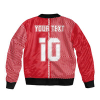 Custom Tahiti Football-Iron Warriors Sleeve Zip Bomber Jacket