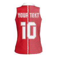 Custom Tahiti Football-Iron Warriors Women Sleeveless Polo Shirt LT03 - Polynesian Pride