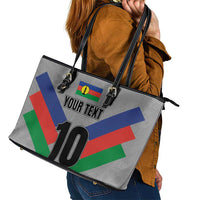 Custom New Caledonia-The Kagus Leather Tote Bag LT03 - Polynesian Pride
