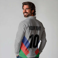 Custom New Caledonia-The Kagus Long Sleeve Polo Shirt