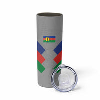 Custom New Caledonia-The Kagus Skinny Tumbler LT03 - Polynesian Pride