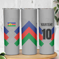 Custom New Caledonia-The Kagus Skinny Tumbler LT03 - Polynesian Pride