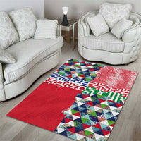 Hawaiian Floral Kakau Tropical Leaves-Sporty Style Area Rug
