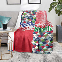 Hawaiian Floral Kakau Tropical Leaves-Sporty Style Blanket