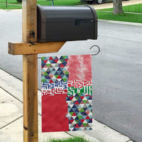 Hawaiian Floral Kakau Tropical Leaves-Sporty Style Garden Flag