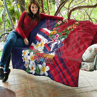 Hawaii Runner-Kakau Art with Lei and Plumeria Quilt