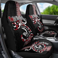 Aotearoa Toitu Te Tiriti Taniko Car Seat Cover Maori Taniwha Haka - Honour the Treaty