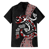 Aotearoa Toitu Te Tiriti Taniko Family Matching Long Sleeve Bodycon Dress and Hawaiian Shirt Maori Taniwha Haka - Honour the Treaty LT03 - Polynesian Pride