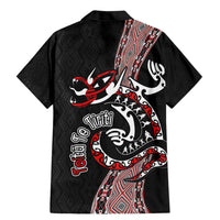 Aotearoa Toitu Te Tiriti Taniko Family Matching Mermaid Dress and Hawaiian Shirt Maori Taniwha Haka - Honour the Treaty LT03 - Polynesian Pride