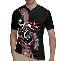 Aotearoa Toitu Te Tiriti Taniko Rugby Jersey Maori Taniwha Haka - Honour the Treaty LT03 - Polynesian Pride