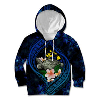 Hawaii Turtle Plumeria Flower Fanciful Kid Hoodie