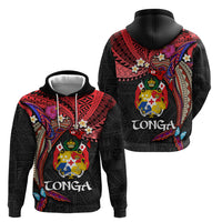 Tonga Emancipation Day Hoodie Ngatu Humpback Whale Polynesian Flower LT03 - Polynesian Pride