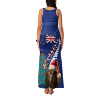 New Zealand Christmas Family Matching Tank Maxi Dress and Hawaiian Shirt Kiwi Bird Santa and Silver Fern Funny Haka Dance LT03 - Polynesian Pride