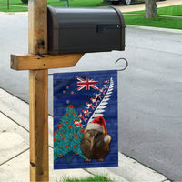 New Zealand Christmas Garden Flag Kiwi Bird Santa and Silver Fern Funny Haka Dance LT03 - Polynesian Pride