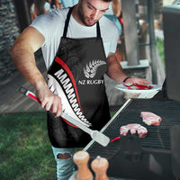 New Zealand Rugby Apron Sporty Silver Fern Shape with Maori Tattoos - Polynesian Pride
