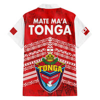 Mate Ma'a Tonga Family Matching Long Sleeve Bodycon Dress and Hawaiian Shirt Double White Dove and Kupesi Ngatu Art Tattoo LT03 - Polynesian Pride