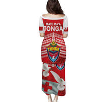 Mate Ma'a Tonga Puletasi Douple White Dove and Kupesi Ngatu Art Tattoo