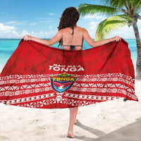 Mate Ma'a Tonga Sarong Douple White Dove and Kupesi Ngatu Art Tattoo