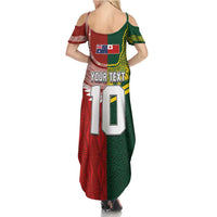 Custom Mate Ma'a Tonga and Australia Kangaroo Family Matching Summer Maxi Dress and Hawaiian Shirt Nation Seal with Mascot Aboriginal and Tongan Kupesi Ngatu Art LT03 - Polynesian Pride