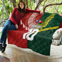 Custom Mate Ma'a Tonga and Australia Kangaroo Quilt Nation Seal with Mascot Aboriginal and Tongan Kupesi Ngatu Art