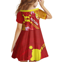 Rotuma Island Family Matching Off The Shoulder Long Sleeve Dress and Hawaiian Shirt Fijian Tapa with Polynesian Art and Hibiscus