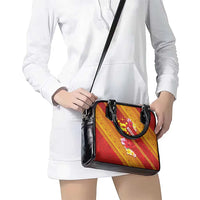 Rotuma Island Shoulder Handbag Fijian Tapa with Polynesian Art and Hibiscus