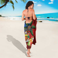 Personalised Fiji and Rotuma Together Sarong Fjian Masi and Pacific Pattern Mix Culture