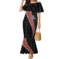Custom New Zealand Rugby Mermaid Dress Maori and Silver Fern Half Style LT03 Women Black - Polynesian Pride