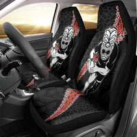 New Zealand Maori Warrior Rugby Car Seat Cover Maori and Silver Fern Half Style