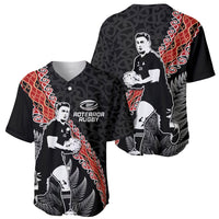 New Zealand Maori Rugby Player Baseball Jersey Maori and Silver Fern Half Style LT03 - Polynesian Pride