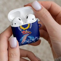 Hawaiian Sea Animals AirPods Case Whales Shark and Turtle Guardians with Tribal Pattern